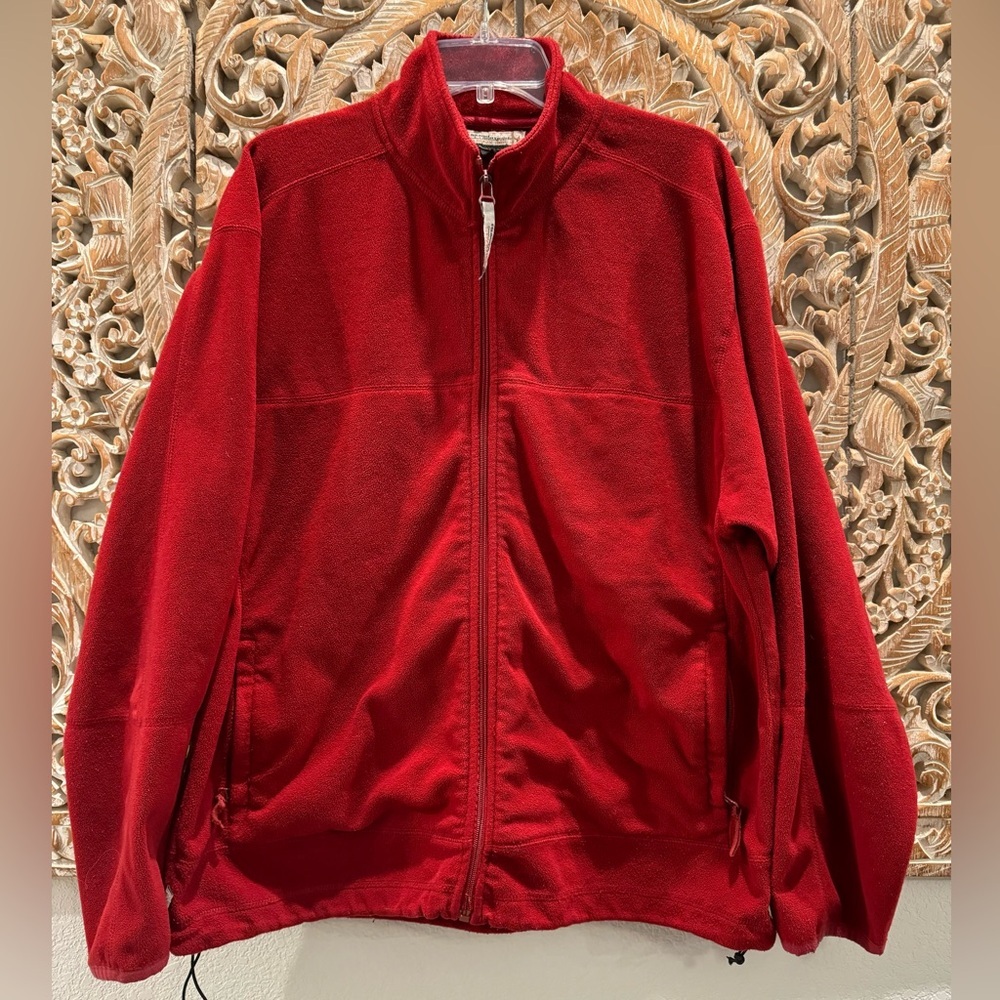 Colorado Clothing Dark Red Fleece Full Zip-Up Jacket- size L